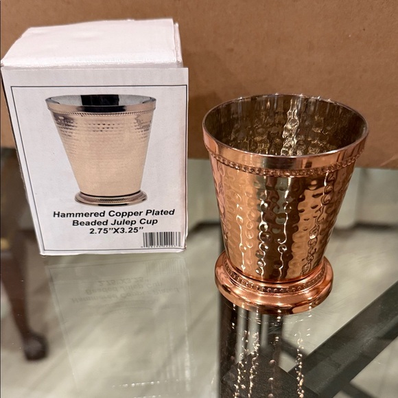Other - Hammered Copper Plated Julep Cup